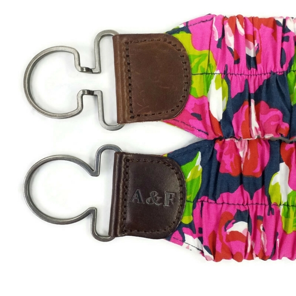 Abercrombie & Fitch Multicolor Floral Stretch Belt Womens XS/S - Picture 4 of 9
